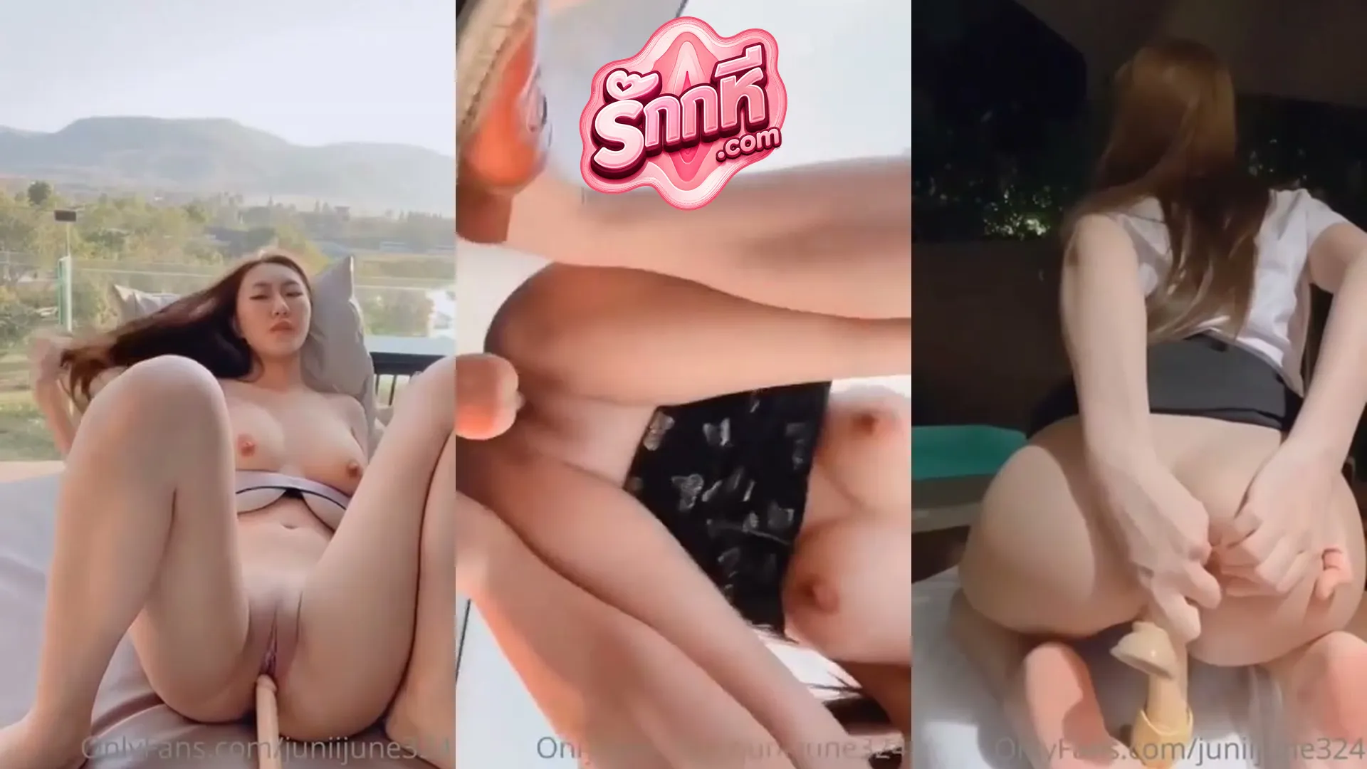 คลิปหลุด June น้องจูน โรงแรมเขาใหญ่ ยัดดุ้นทะลุสองรูสุดๆ